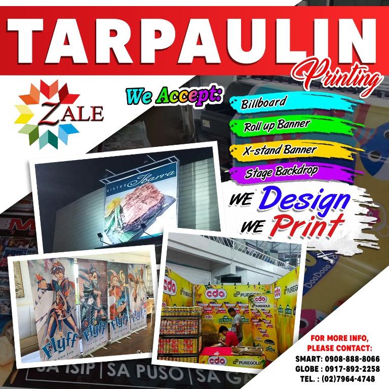 Tarpaulin printing sticker on sintra board panaflex photo paper canvas business services 