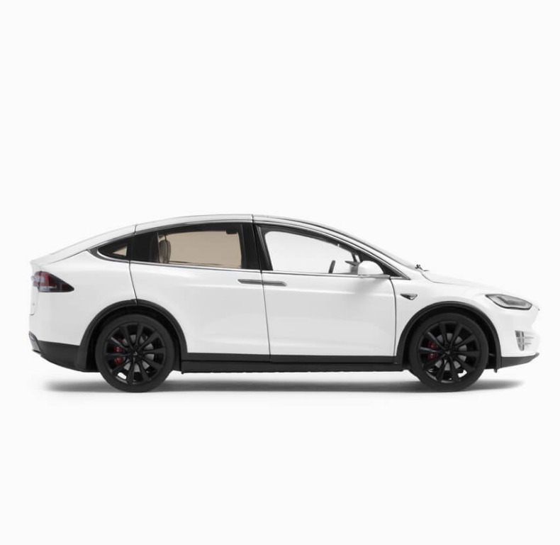 Tesla X Suv P100d Diecast 1 18 White Car Toy Toys Games Diecast Toy Vehicles On Carousell