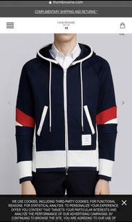 Thom Browne articulated zip hoodie