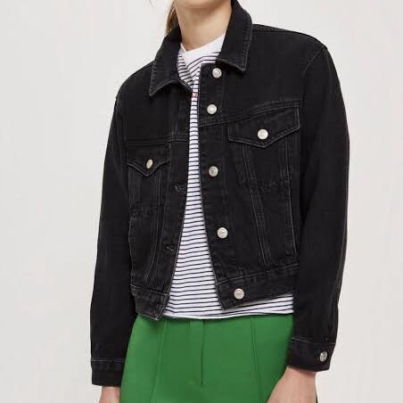 topshop white denim jacket