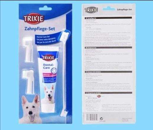 small dog toothbrush and toothpaste