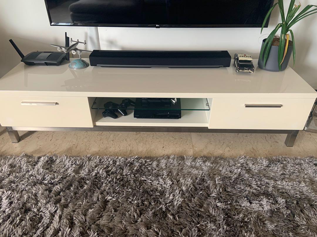 Tv Cabinet Entertainment Unit Furniture Shelves Drawers On Carousell