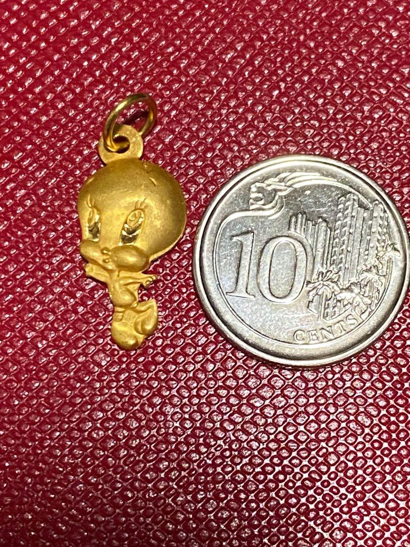 Gold tweety outlet bird earrings
