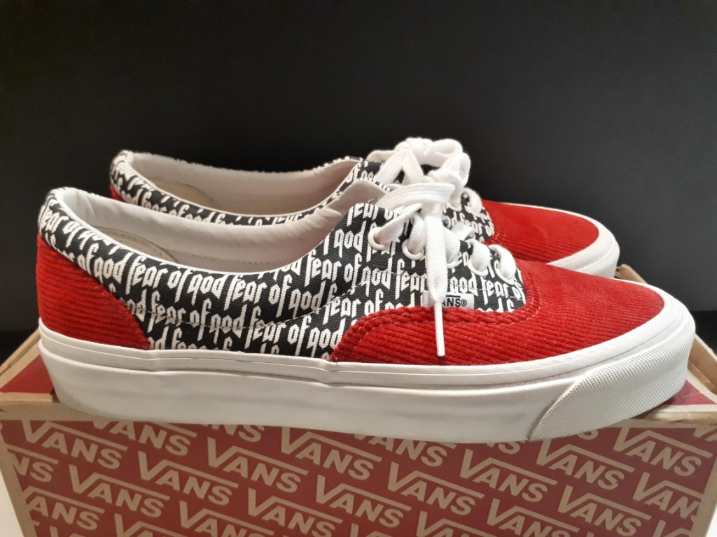 vans era 95 dx fear of god white black