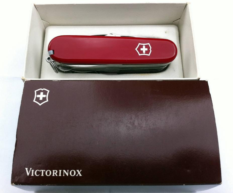 Victorinox Swiss Champ Army Officers Knife 31 Tools W Box Vintage Early  1990S, Hobbies & Toys, Travel, Travel Essentials & Accessories On Carousell
