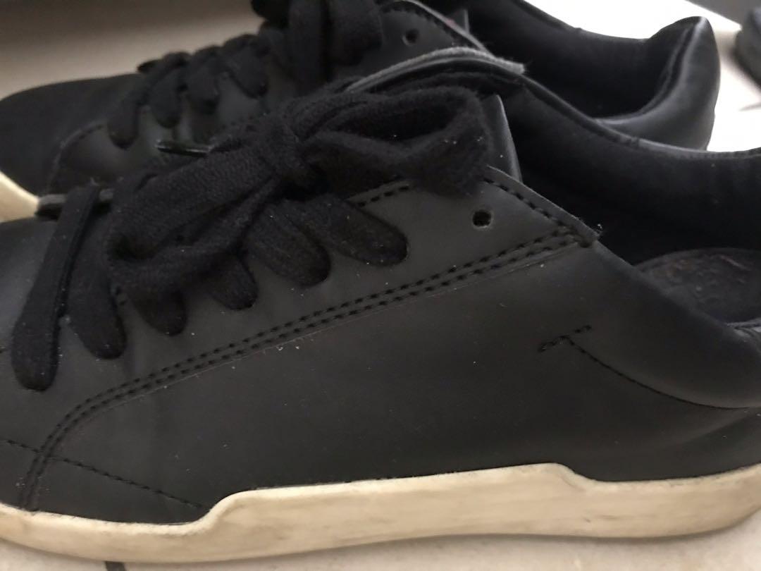 zara platform sneakers black