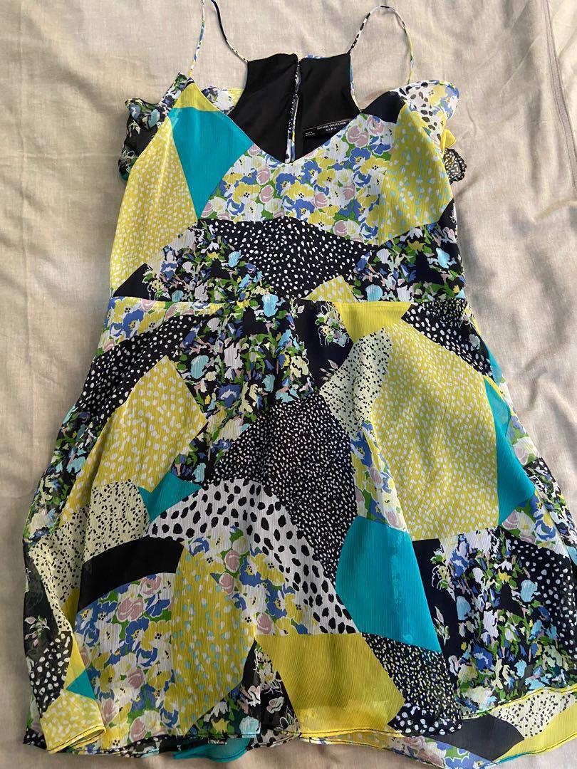 Zara Patchwork Dress (Category: Dresses) located in Paranaque City. Submitted by nikkis100 (Listing ID 1029468034, Image 1). Description: Zara Mini Dress Used but in good condition Size S, fits true to size .