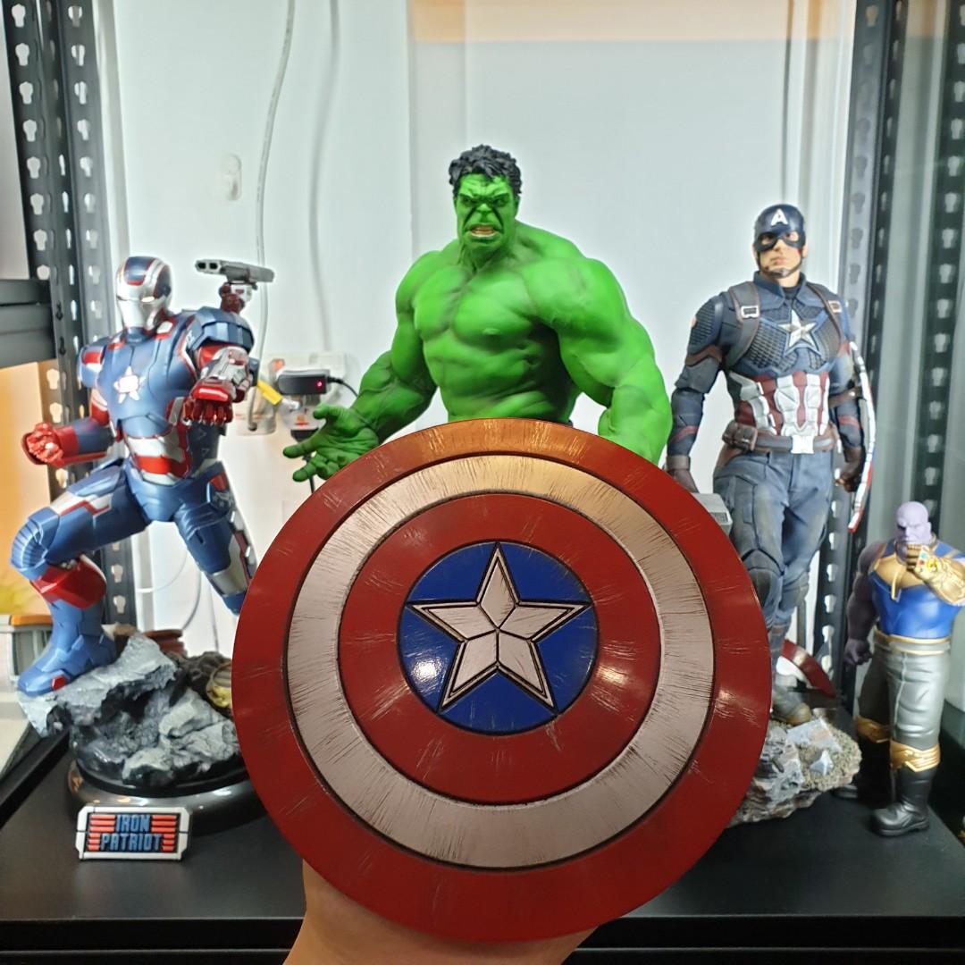 1 4 Scale Iron Studios Legacy Replica Avengers Endgame Avengers Endgame Captain America Shield Only Battle Damaged Marvel Toys Games Bricks Figurines On Carousell