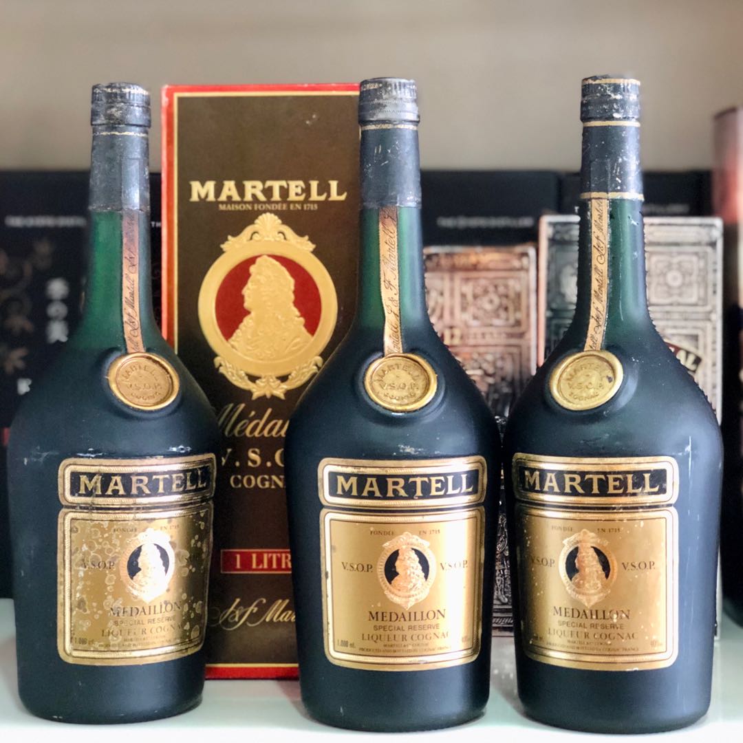 1l Martell Green Bottle No Box Vintage Vsop 1980s Cognac Sign Of The Leader 1000ml Food Drinks Beverages On Carousell
