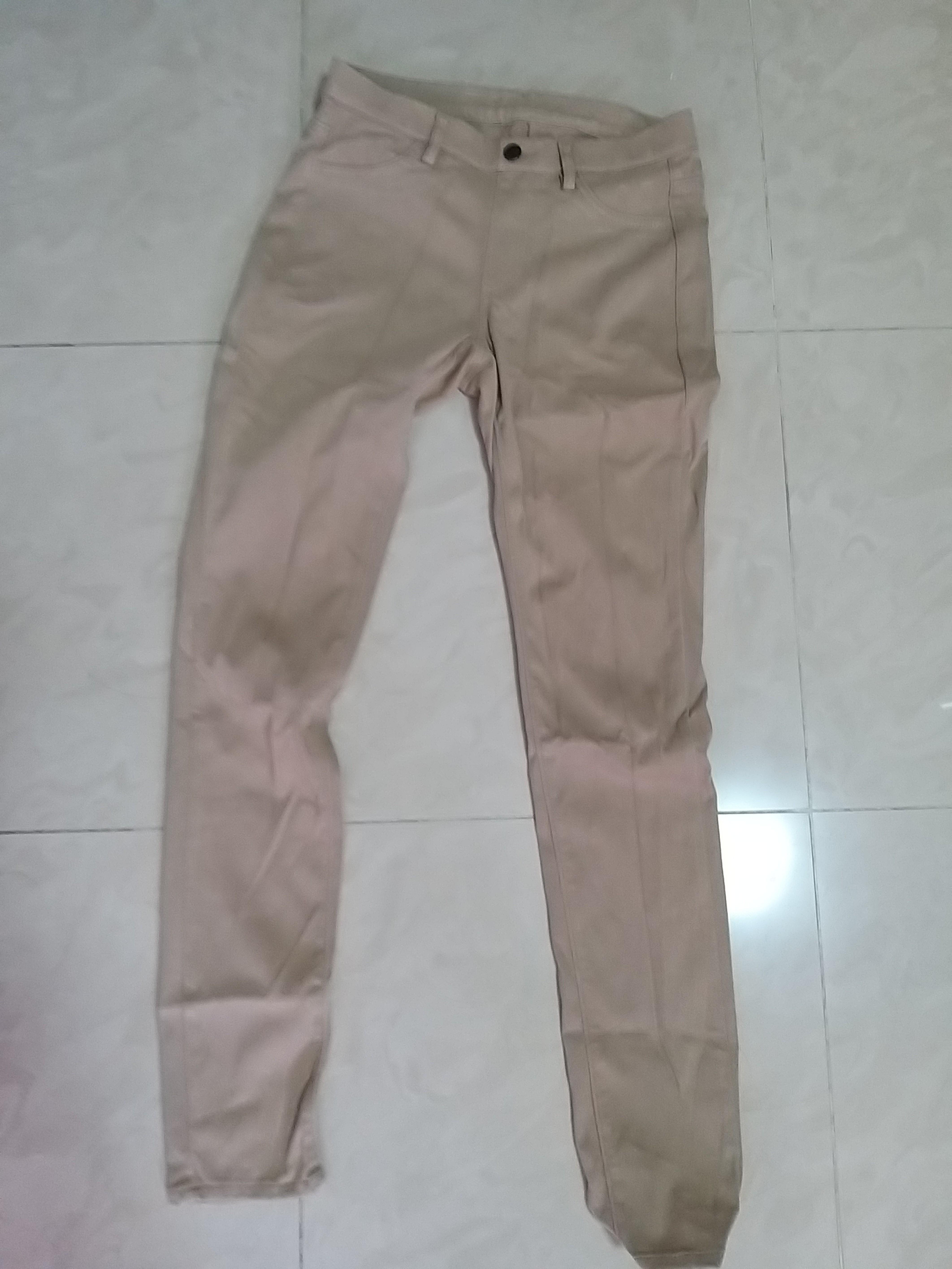 beige skinny pants womens