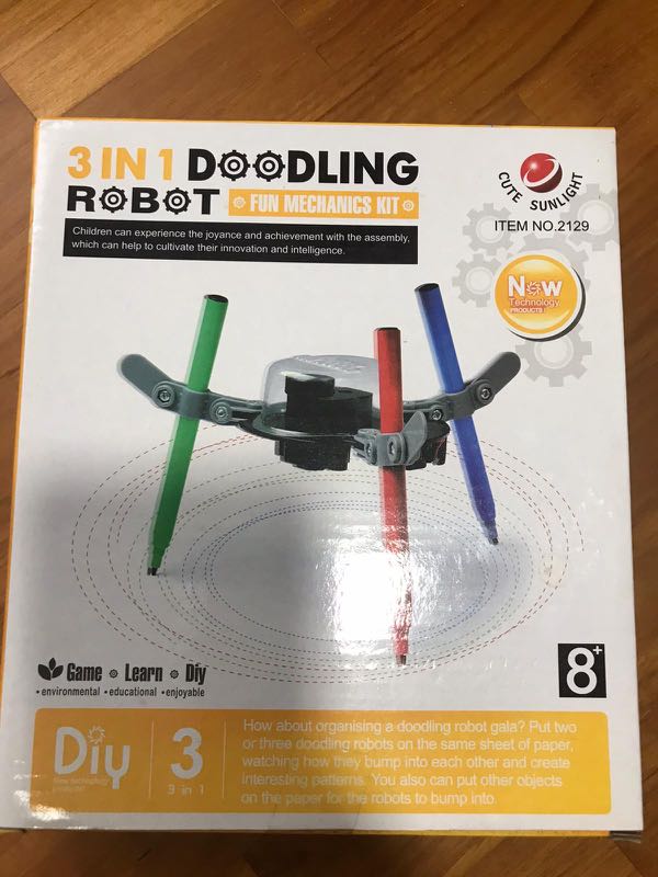 3 in 1 doodling robot clearance