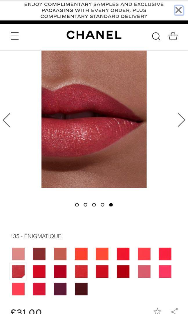 香奈兒CHANEL Rouge Allure Lipstick 唇膏💄 #135 Enigmatique, 美容＆化妝品, 健康及美容- 皮膚護理,  化妝品- Carousell