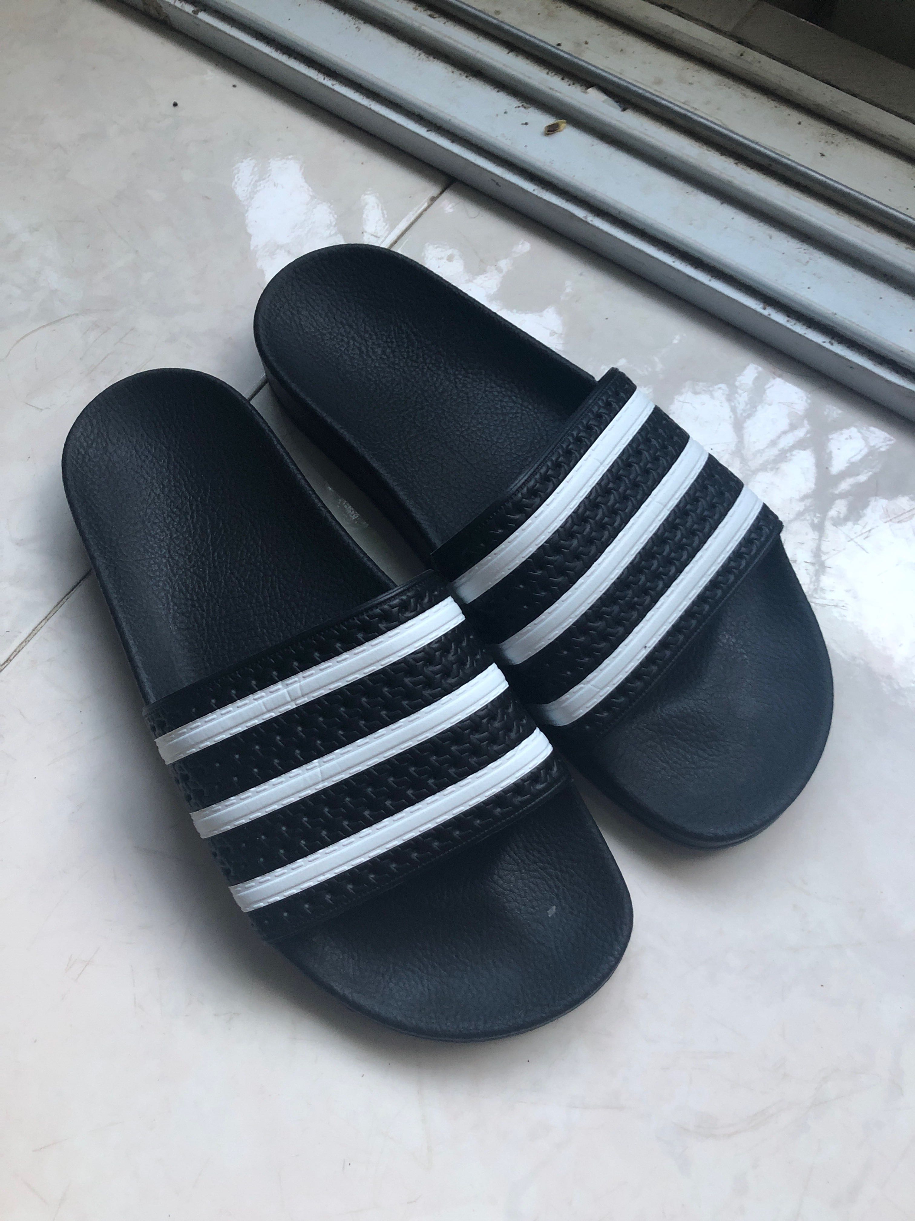 Adilette black slides sale