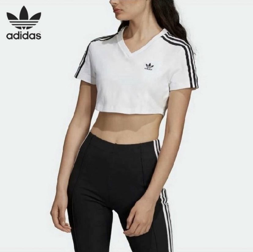 adidas crop top and leggings