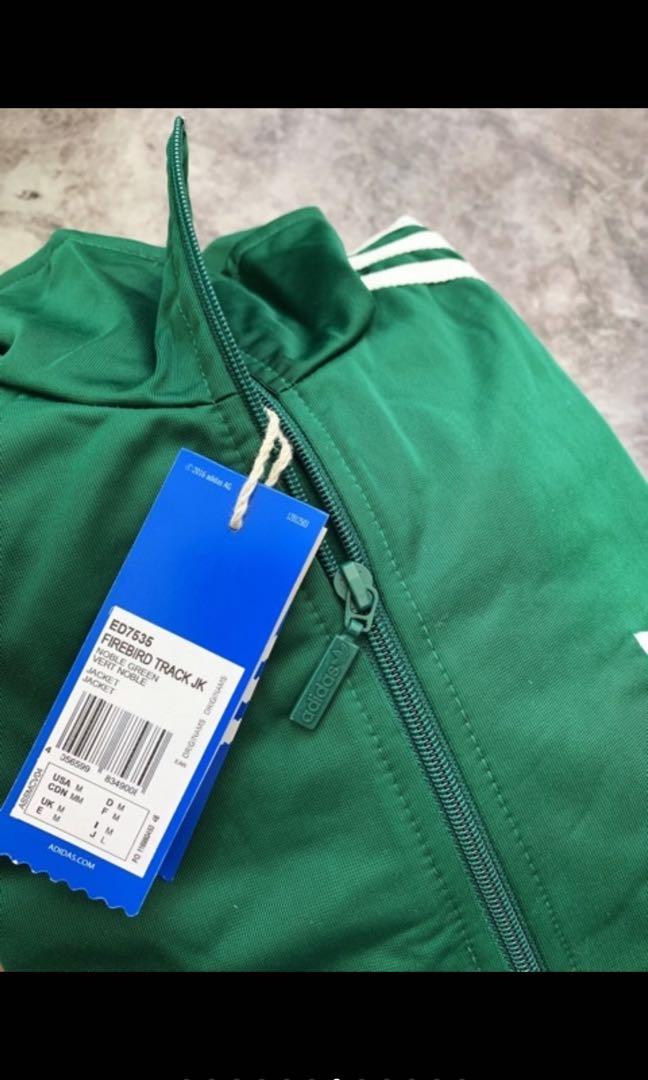 adidas firebird green jacket