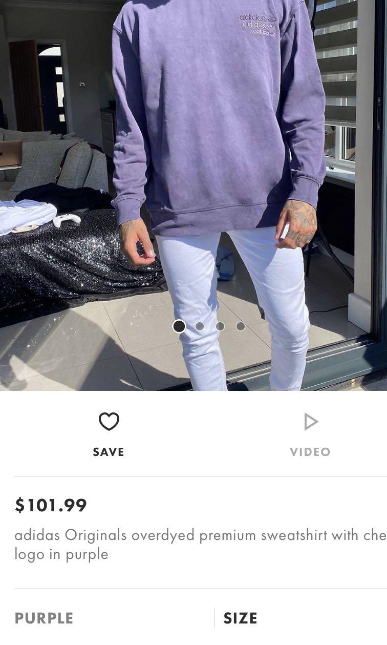 adidas originals overdyed premium sweatshirt