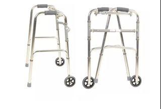 Aluminum Adult Walker with Front Wheels, Light Weight