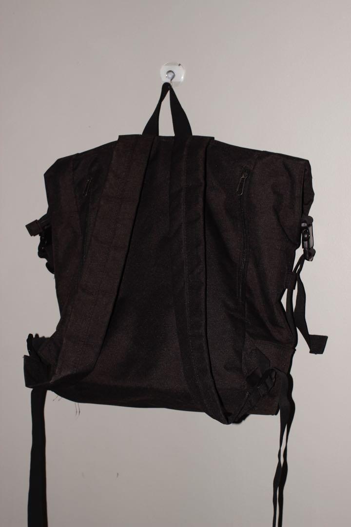 Anello Soft Roll-Top Backpack Black (Category: Backpacks) located in Manila. Submitted by ted6875 (Listing ID 1025537344, Image 3). Description: This soft roll-top backpack was purchased in Japan in 2015. It’s quite roomy—it can fit a laptop, a change of clothes, and then some other essentials. It has a soft and unstructured design that makes it expandable. Details: •backpack •soft design •no hard base •anello •zipper and roll top •side buckles •