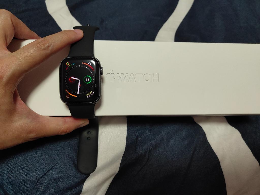 Apple watch Series 5 GPS 44 mm space grey aluminum Mobile Phones Gadgets Wearables Smart Watches on Carousell