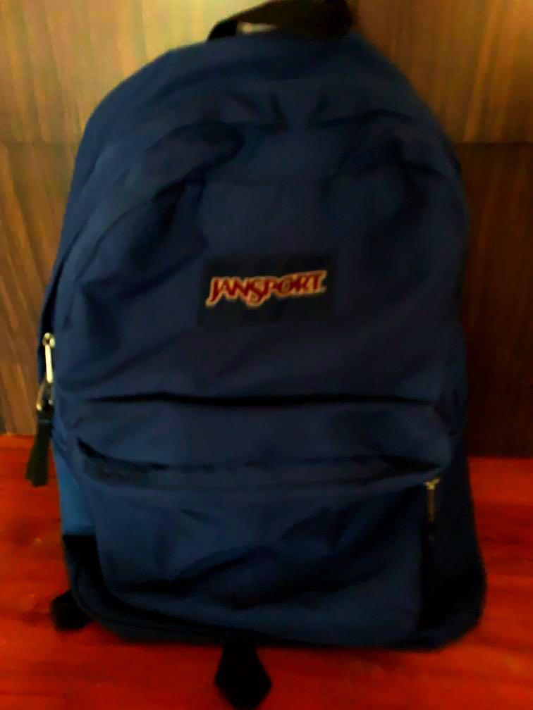 dark blue jansport backpack