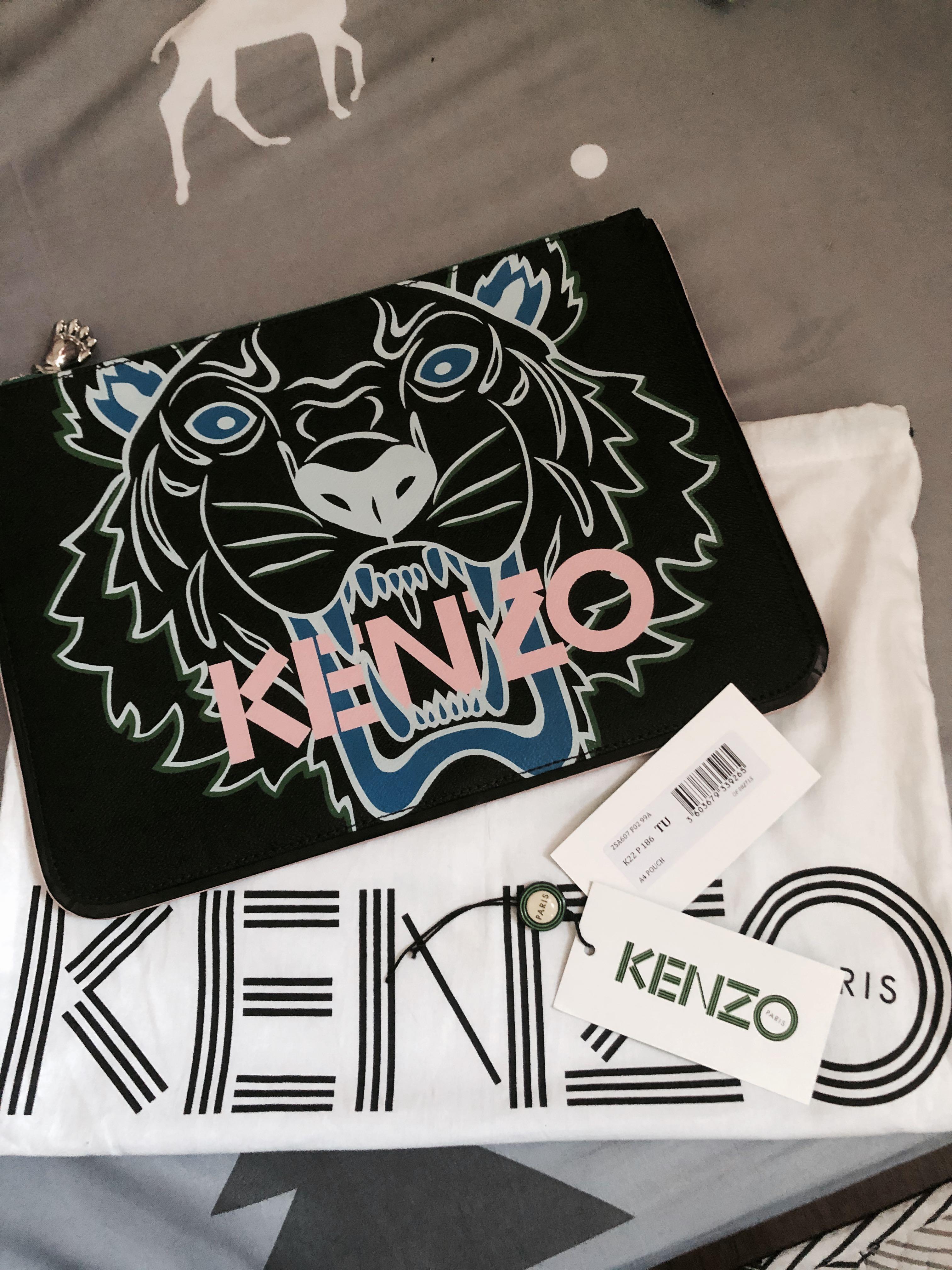Authentic Kenzo Clutch / Pouch, Luxury, Bags & Wallets on Carousell