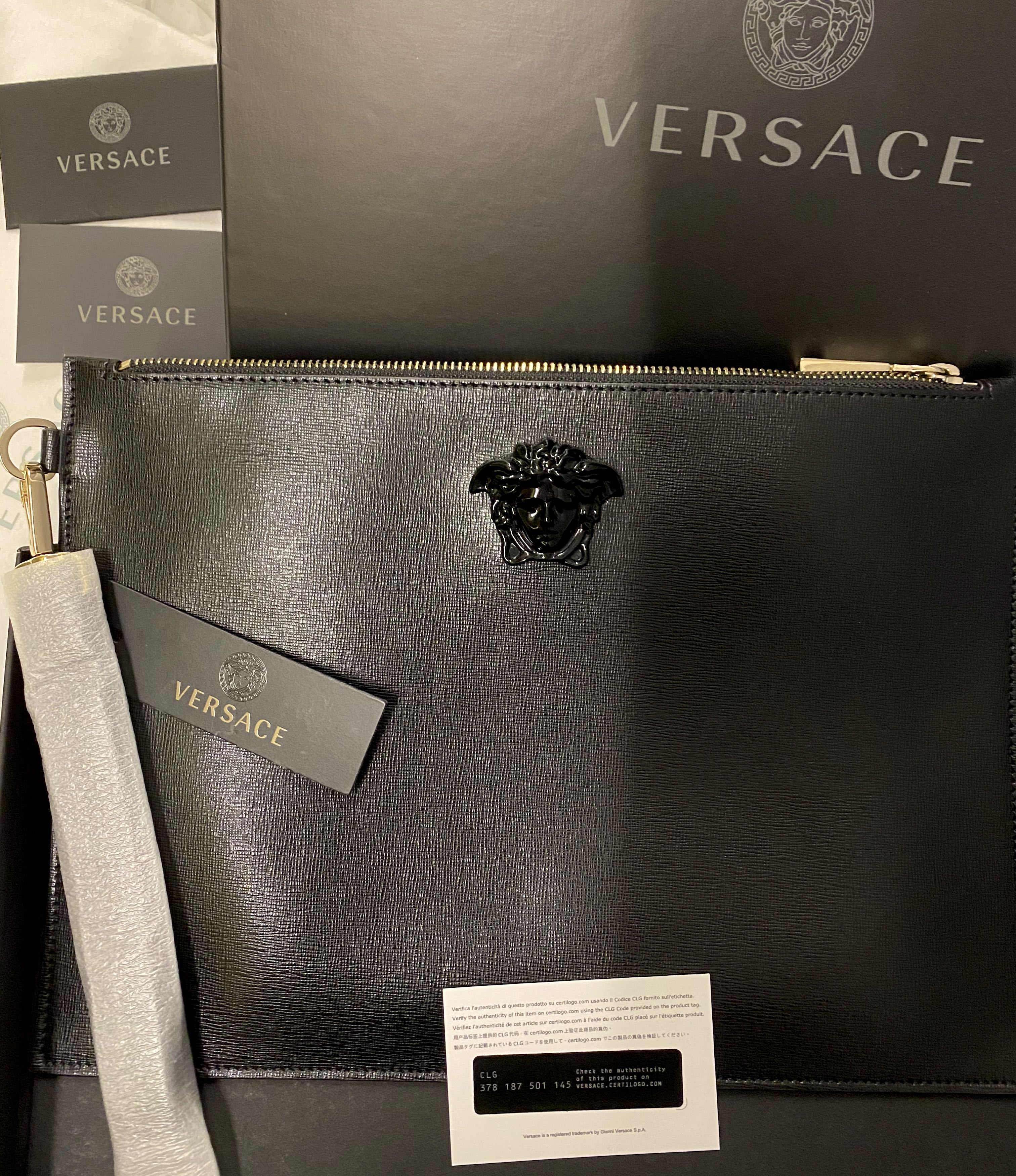 Versace best sale palazzo clutch