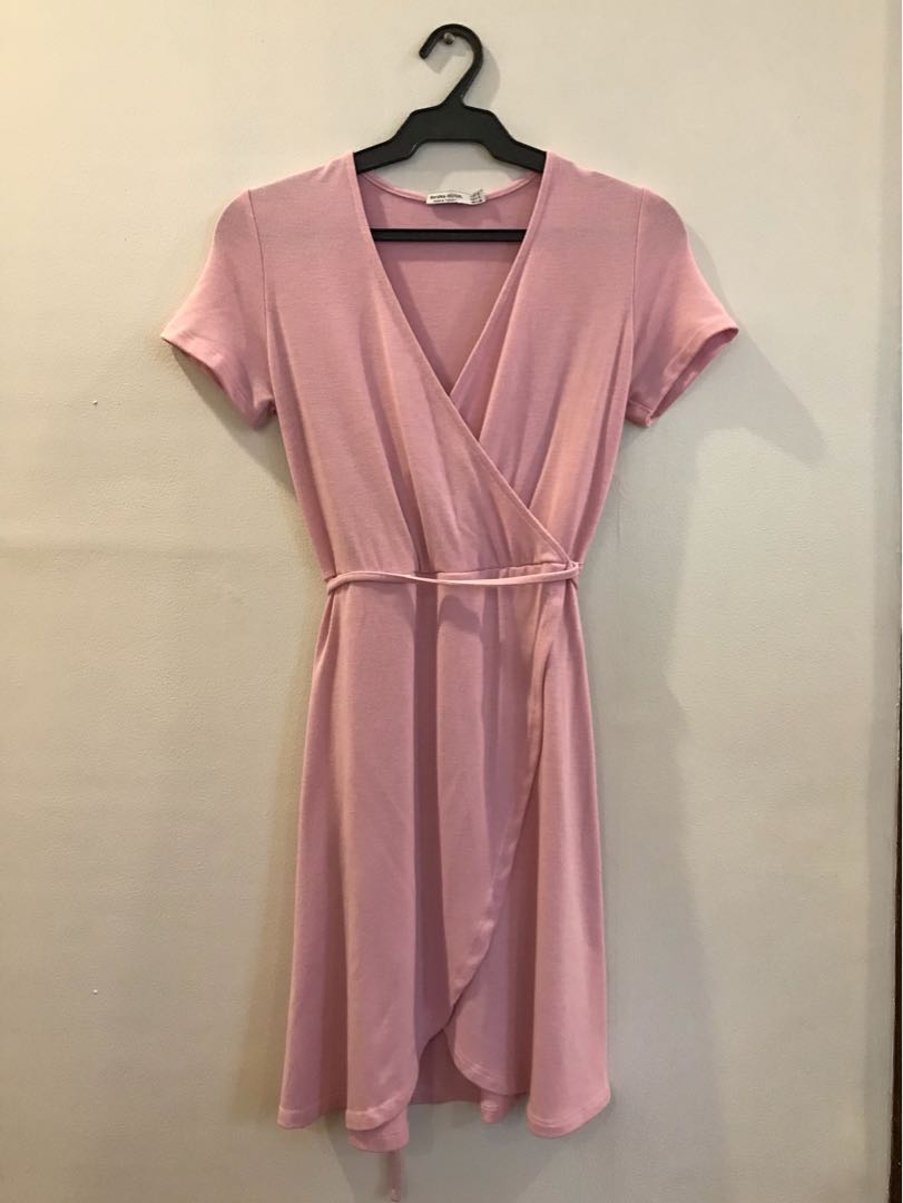 wrap dress bershka
