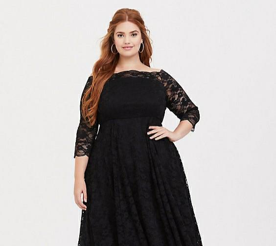 plus size lace dress uk