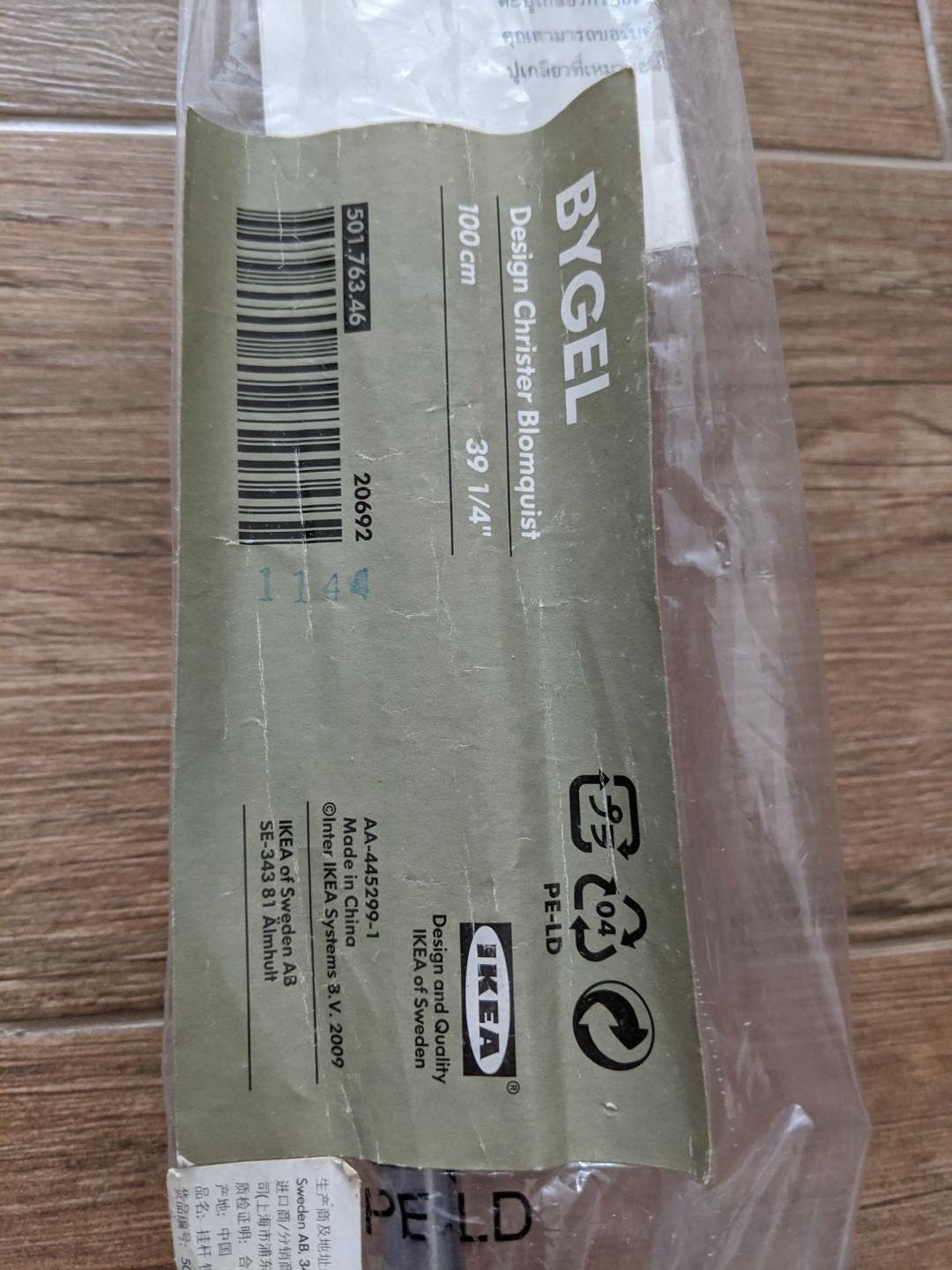 bnib ikea bygel rail 100cm everything else on carousell