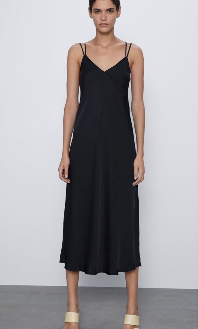 zara satin camisole dress