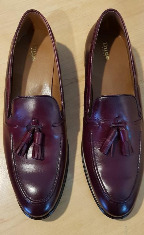 Dune new arrivals burgundy loafers