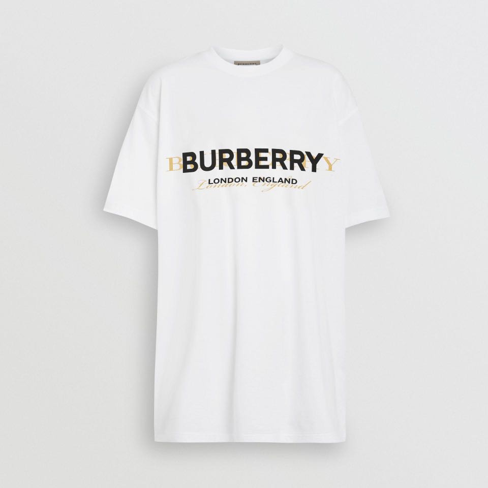 Burberry Double Logo Tee, Men's Fashion 