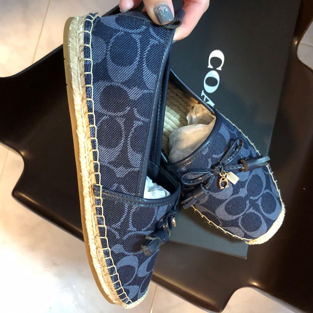 Coach espadrilles blue discount