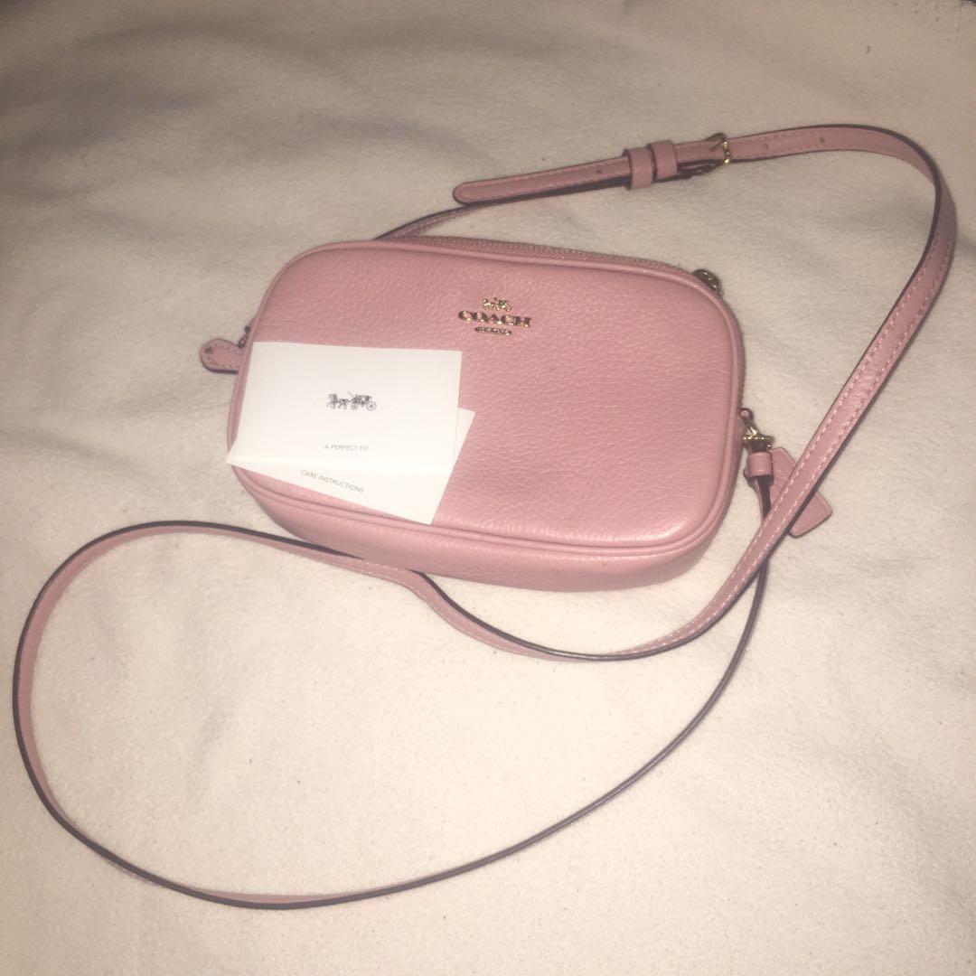 Coach pink sling bag clearance