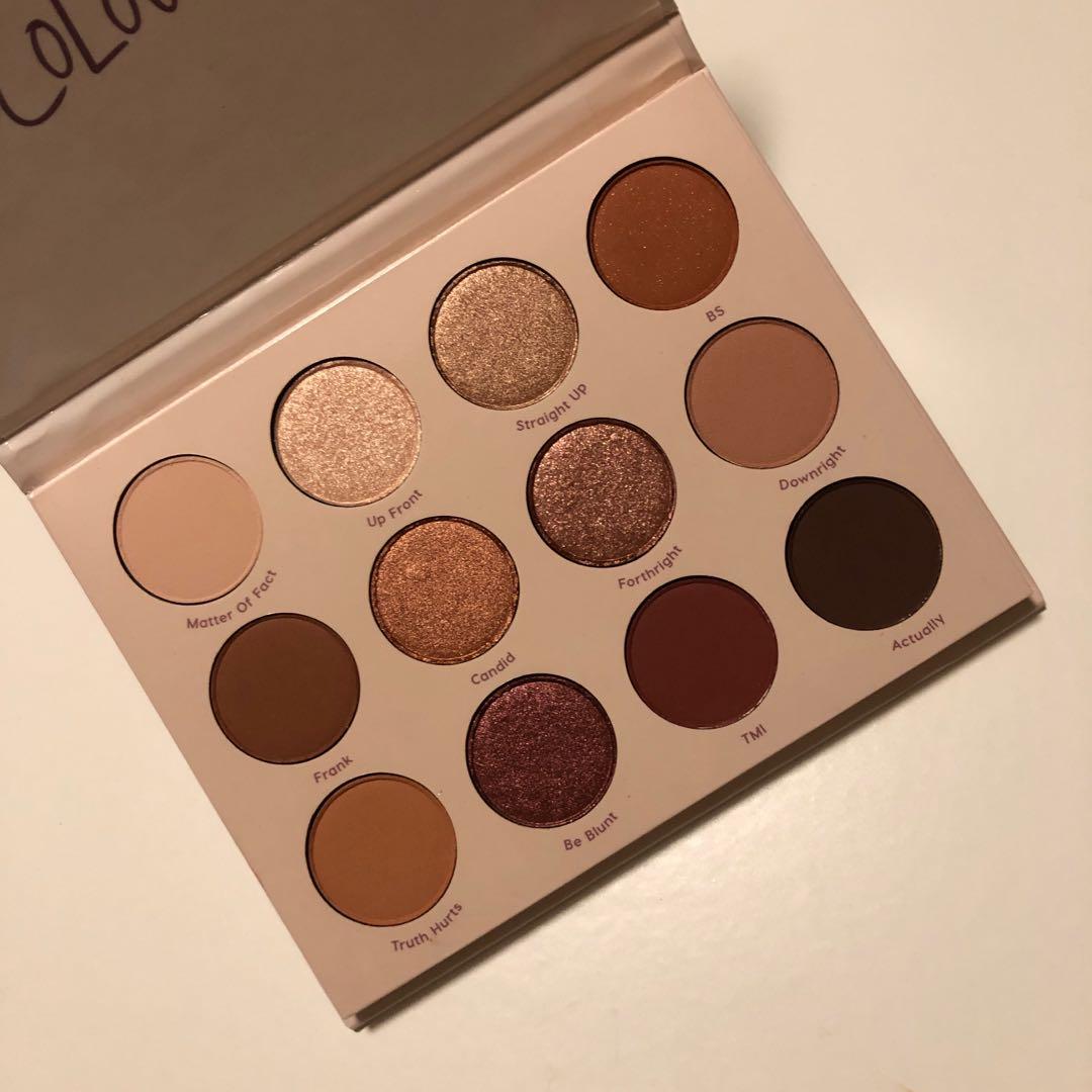 Colourpop Give It To Me Straight Eyeshadow Palette Health Beauty Makeup On Carousell