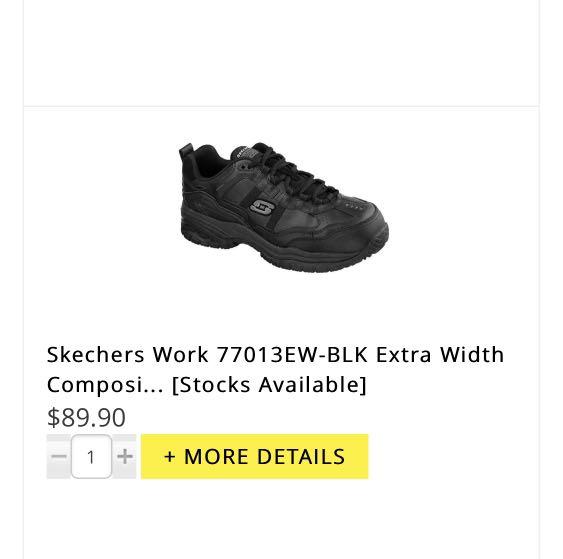 Composite safety shoes Skechers, Men's 