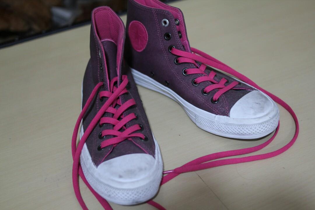 Amanecer Ashley Furman Inmoralidad Converse Chuck Taylor Shoes Sneakers Purple and Pink, Women's Fashion,  Footwear, Sneakers on Carousell