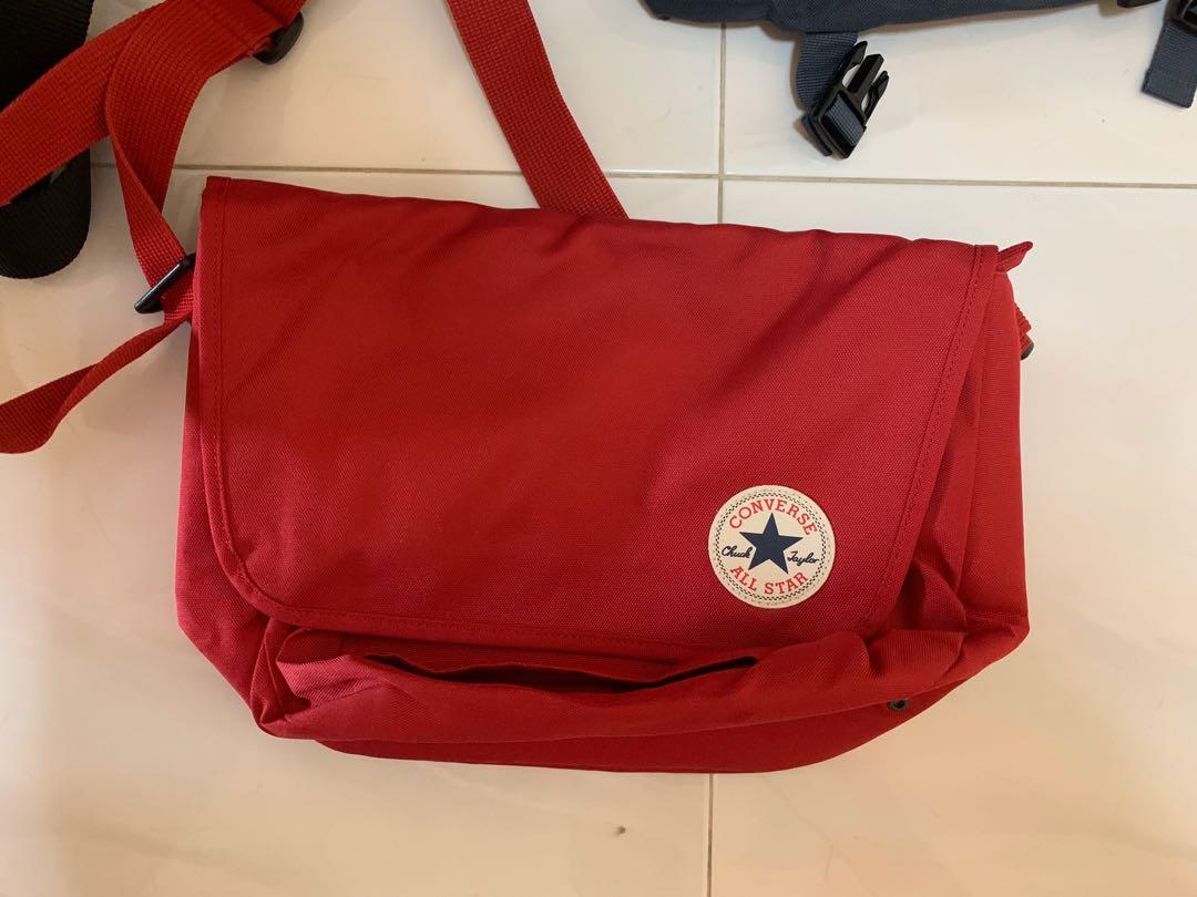 converse sling bag red