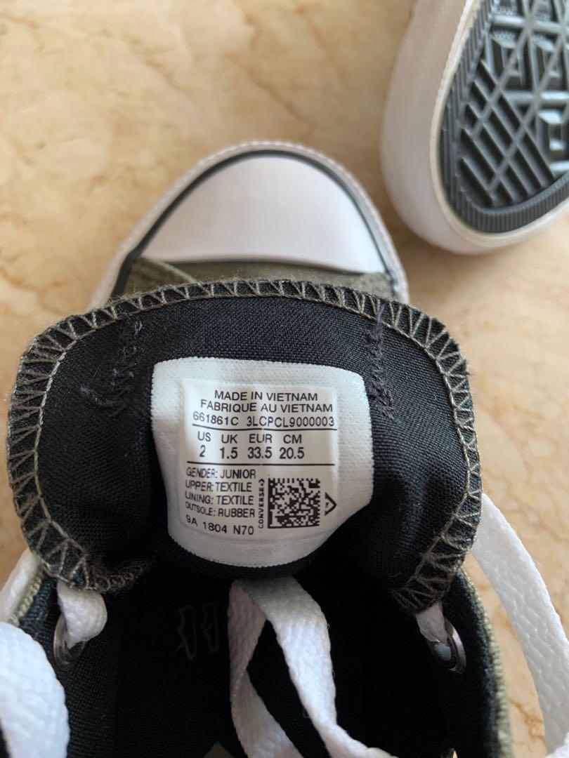 Converse Sneakers for Kid size 33.5 NEW Babies Kids Babies Kids Fashion on Carousell