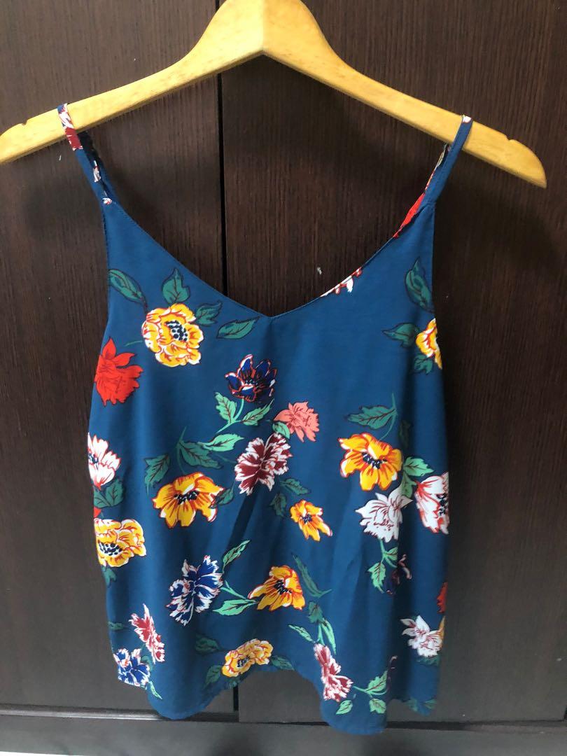 Tank top floral clearance