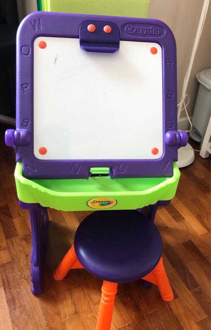 crayola art easel with stool