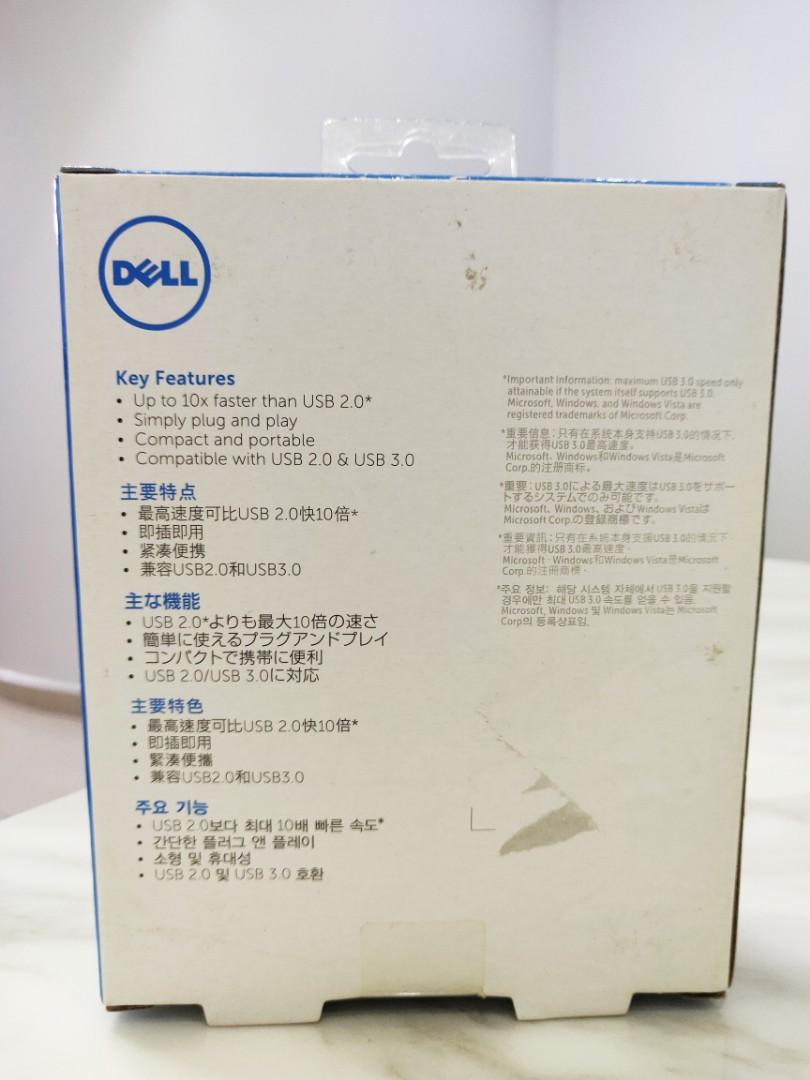 Dell 1TB Portable External Hard Drive / Hard Disk USB 3.0 PDA1000B
