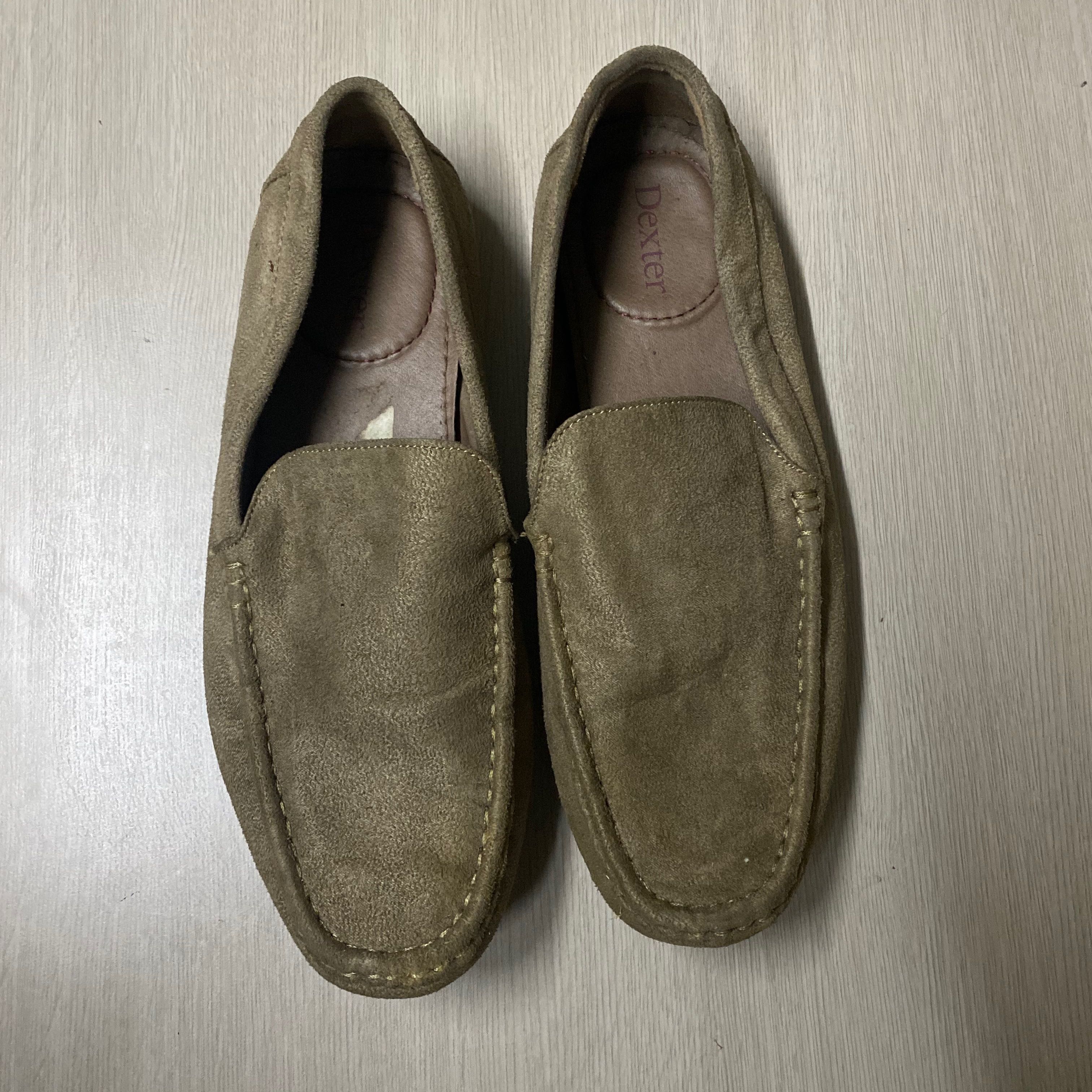 suede loafers tan