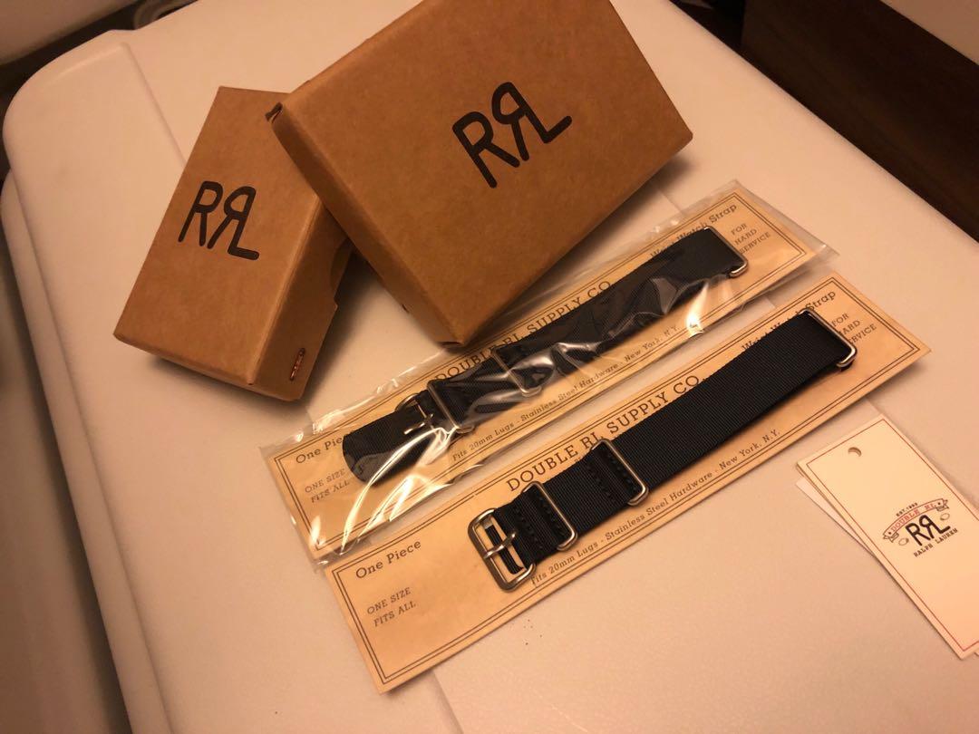 Double RL Nylon Watch Strap 20mm RRL Navy Carousell