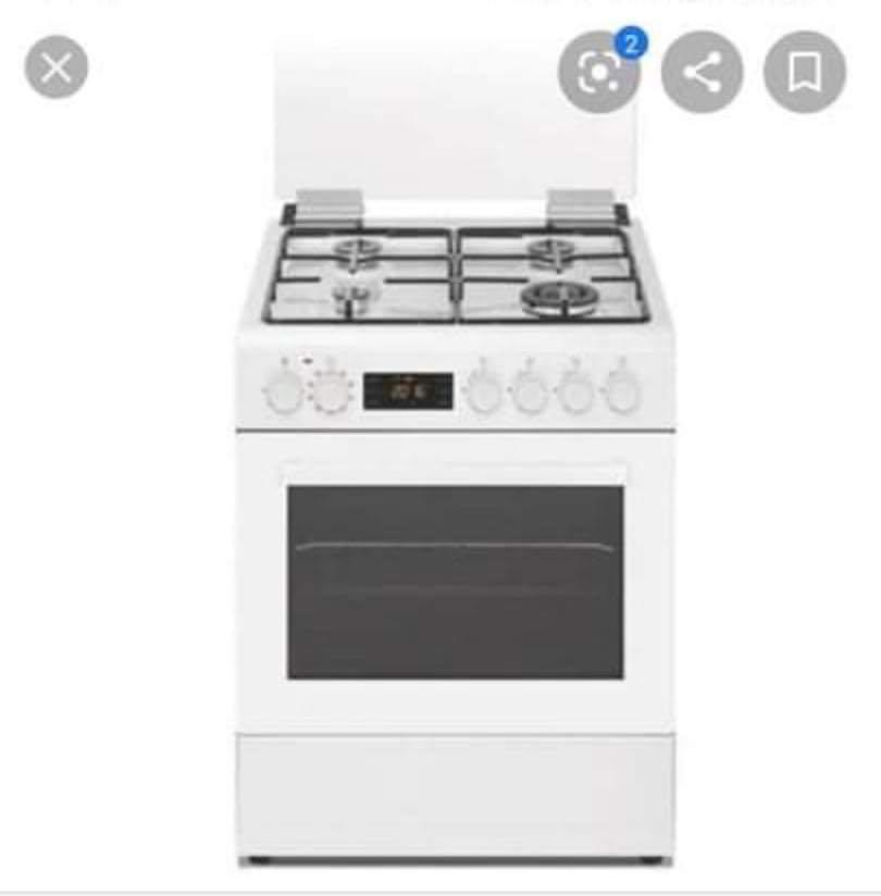 White stove oven top