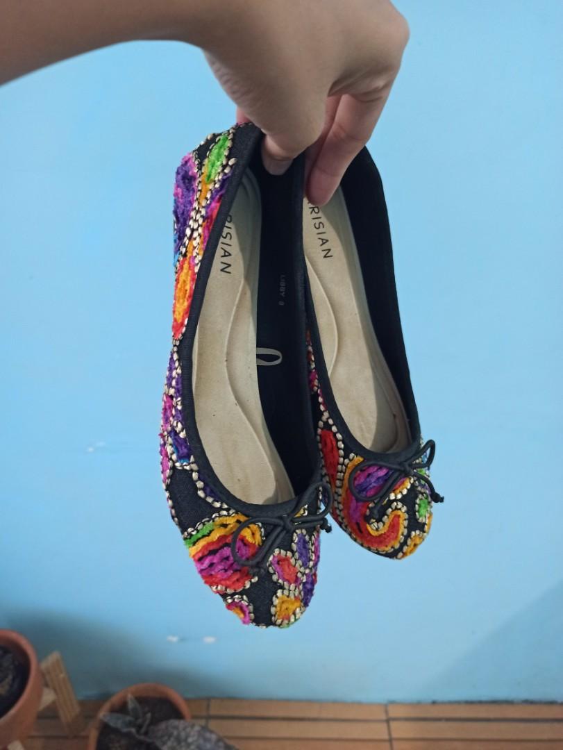women's embroidered flat shoes
