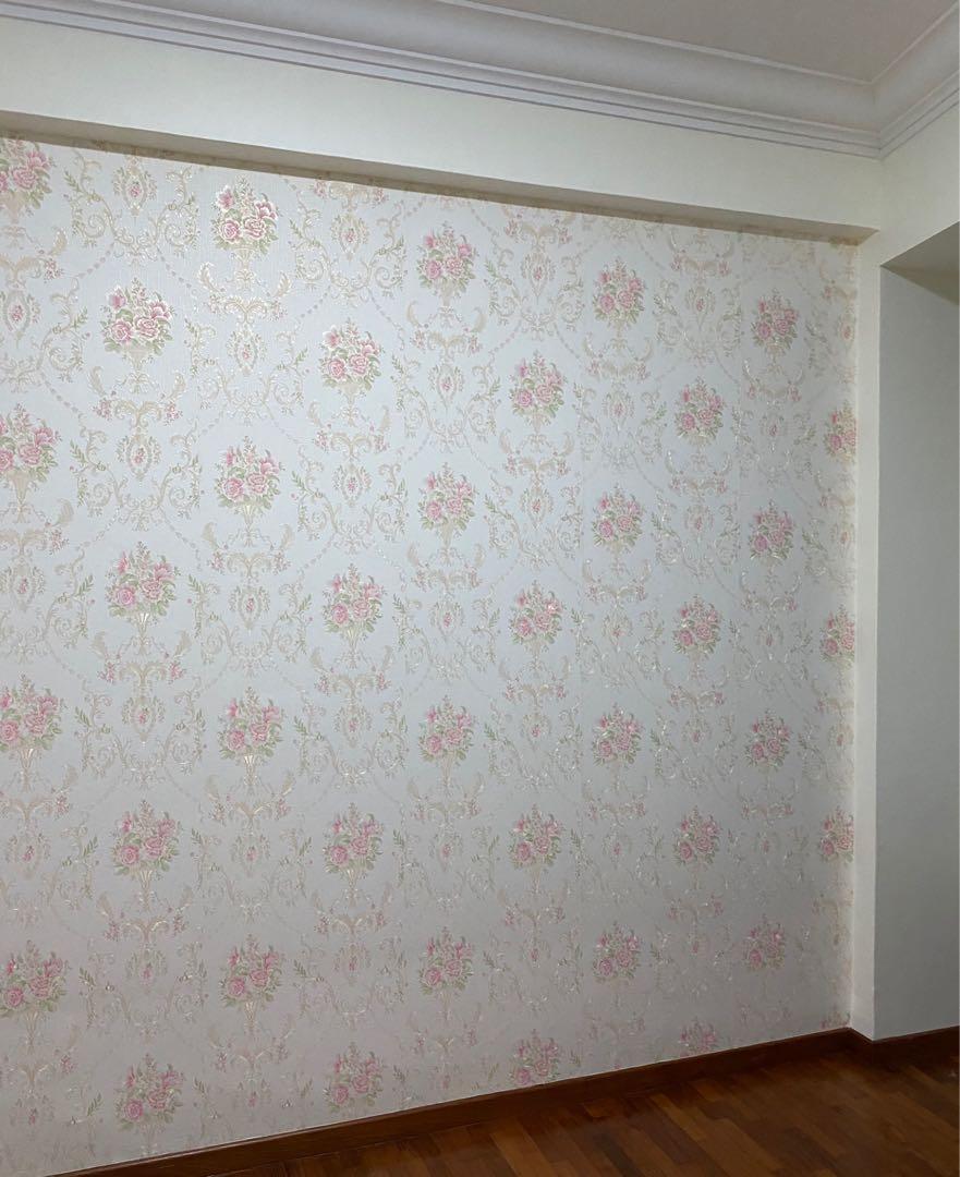 Flower Elegant Classic 3d Wallpaper Sticker Furniture Home Decor Others On Carousell