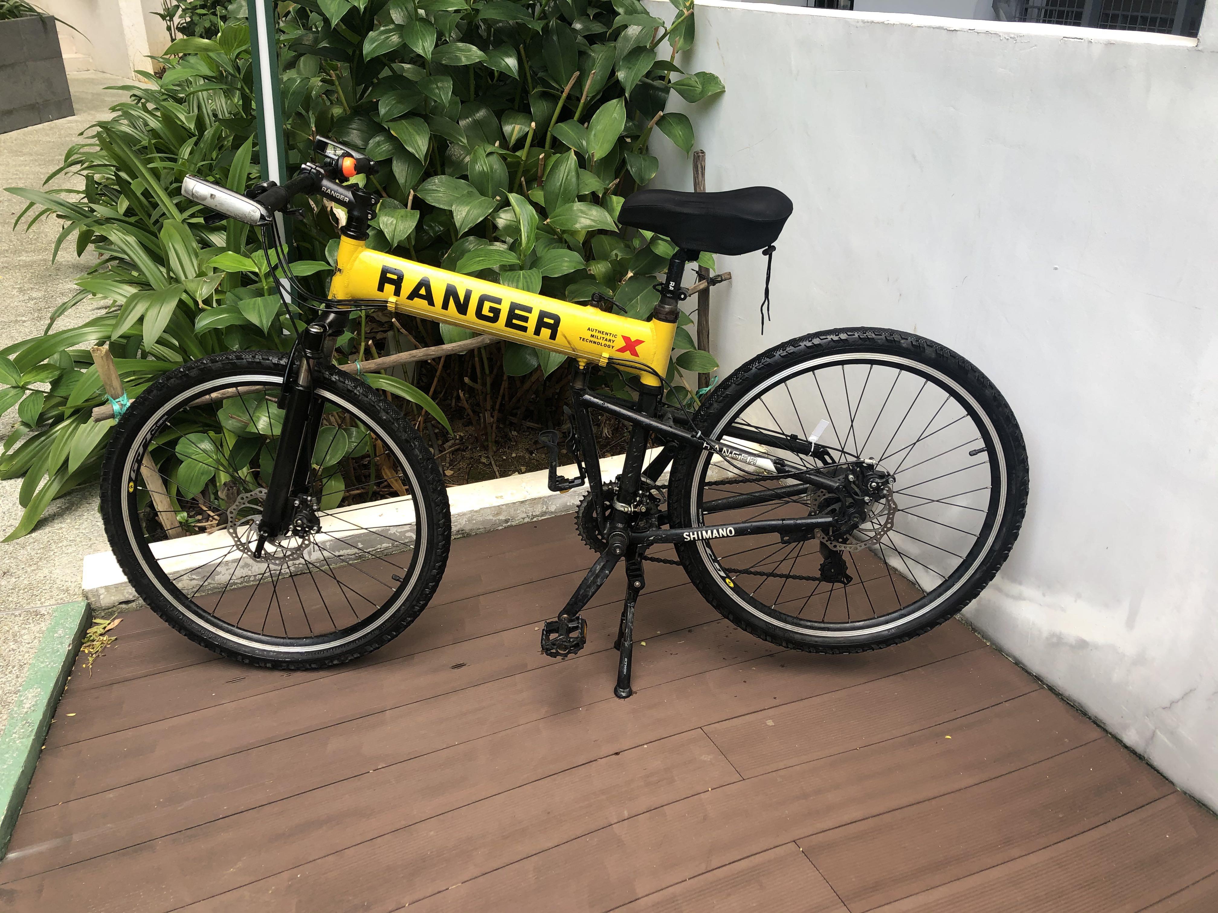 ranger x foldable mountain bike