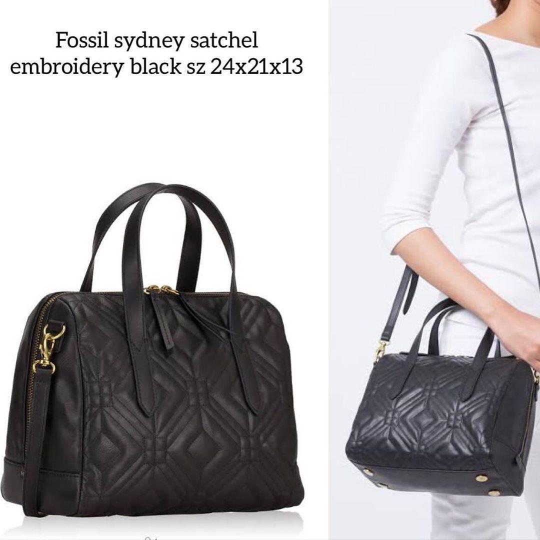 Fossil sydney outlet satchel embroidery