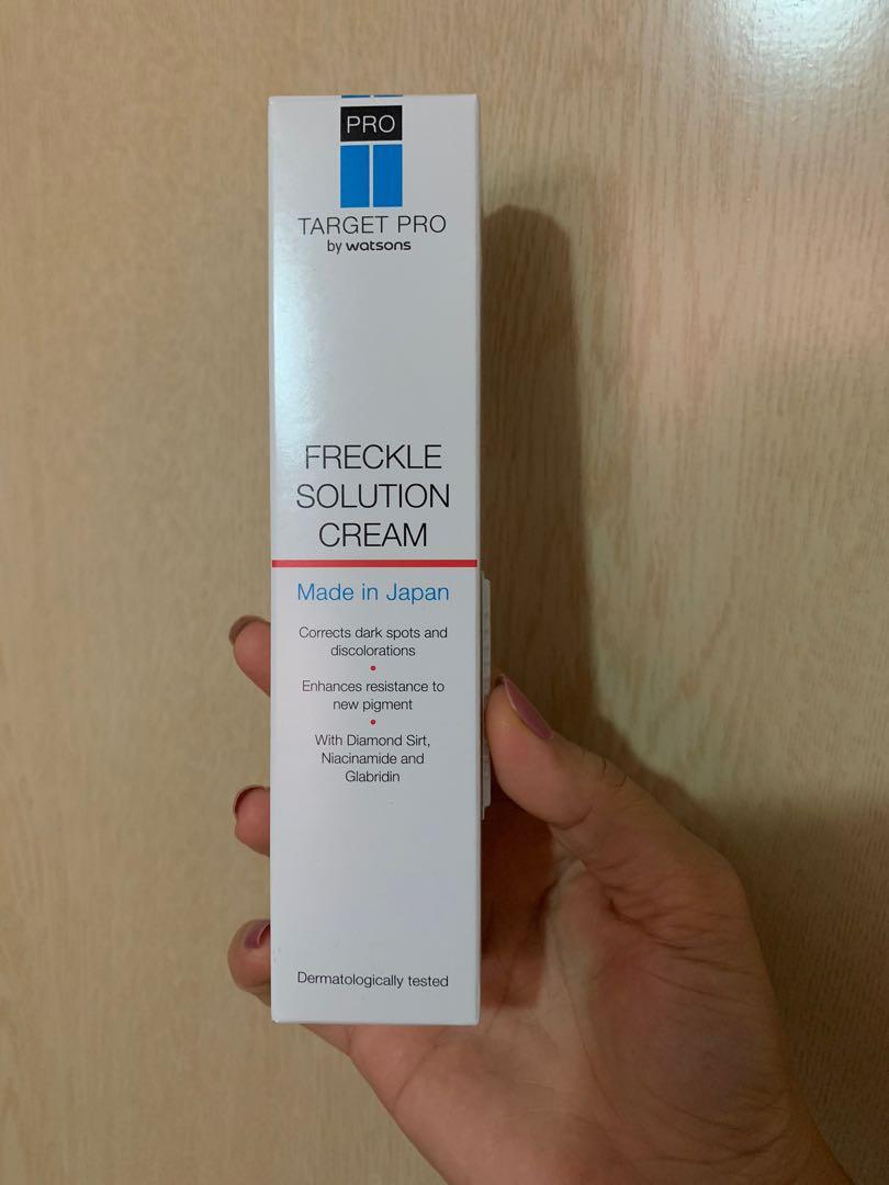 target pro freckle solution cream